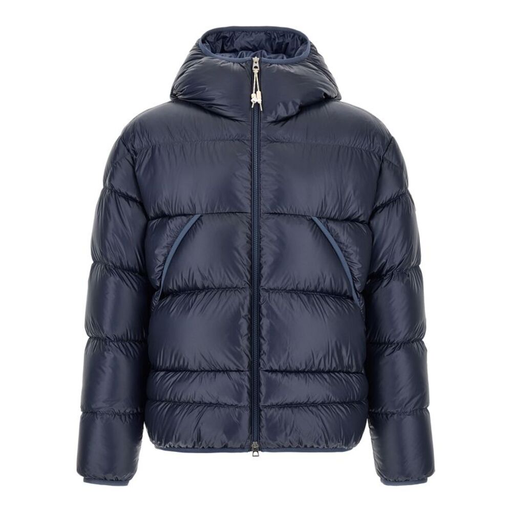 Moncler Blue Polyamide Full-Length Men's Jacket